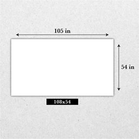 img 3 attached to Pack of 5 Waterproof White Table Covers for Rectangle Tables - Disposable 3 Ply Paper & Plastic Tablecloth, Absorbent, Fits 6-8 Foot Tables, Size: 54'' X 108''