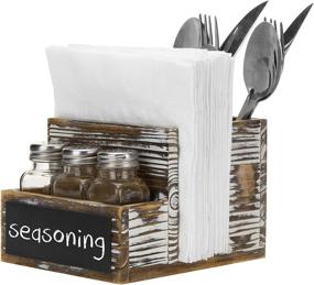 img 4 attached to 📋 Chalkboard Condiment Tabletop Organizer by MyGift