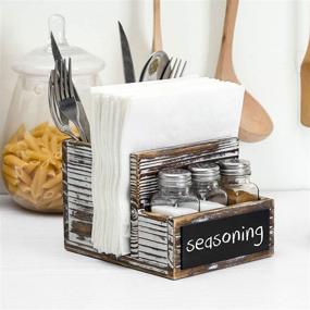 img 3 attached to 📋 Chalkboard Condiment Tabletop Organizer by MyGift