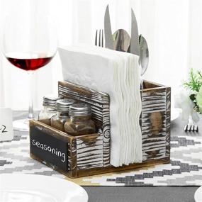 img 2 attached to 📋 Chalkboard Condiment Tabletop Organizer by MyGift