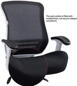 img 3 attached to 🪑 Upgrade Your Office Setup with LONGBOSS Mid Back Computer Task Office Desk Chair - Black