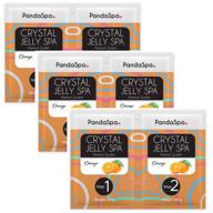 pandaspa crystal jelly: refreshing orange pedicure spa foot bath soak - exfoliate and revitalize tired feet (3 sets) logo