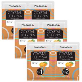 img 3 attached to Pandaspa Crystal Jelly: Refreshing Orange Pedicure Spa Foot Bath Soak - Exfoliate and Revitalize Tired Feet (3 Sets)