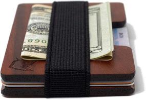 img 3 attached to Credit Holder Minimalist Wallet Walnut Women's Handbags & Wallets