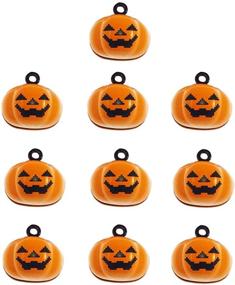 img 2 attached to 🎃 10Pcs/Pack Laughing Pumpkin Bells: Versatile Pet Collar Charm & Halloween Decoration