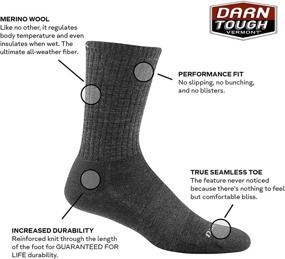 img 2 attached to 🧦 Darn Tough Standard Issue Crew Light Sock - Men's: Superior Comfort for Every Step