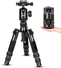 img 4 attached to 📷 Compact Koolehaoda Tabletop Mini Tripod with Adjustable Ball Head - Height Range 9-21.5inch, DSLR Camera Macro Mini Tripod with Carrying Bag (KQ-166)