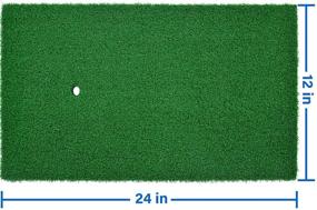 img 2 attached to Doubleriver Multi-Purpose Golf Hitting Mats for Indoor/Outdoor Use - Practice Mat, Golf Turf Mat (Size Options Available)