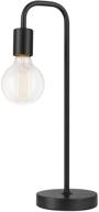 💡 18" black satin holden table lamp by globe electric logo