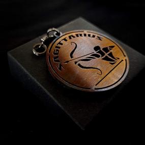 img 3 attached to ♐️ Exquisite Handmade Keychain: Sagittarius Zodiac with a Stunning Blued Finish