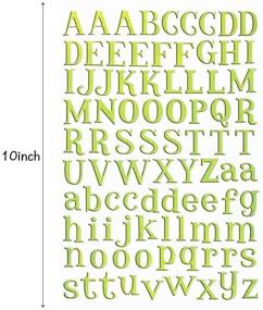 img 1 attached to 🌈 Vibrant 20 Sheet Colorful Alphabet Letter and Number Sticker Set for Creative Crafts, Scrapbooking, and DIY Greeting Cards