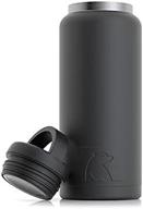 stainless steel bottle black matte logo