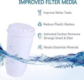 img 3 attached to Freco Water Filter Replacement: BPA Free for Pitchers & Dispensers, 2-Pack - Improve Tap Water Quality