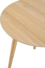 img 2 attached to 🪑 Evangeline Natural Oak Wood End Table with Faux Wood Overlay: Stylish and Durable!