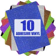 permanent adhesive vinyl sheets glitter logo