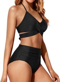 img 2 attached to Holipick Waisted Bathing Bandage Swimsuits