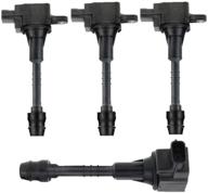 🔥 high-quality set of 4 ignition coils pack for nissan sentra 2002-2006 i4 1.8l - improve engine performance and efficiency! logo