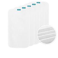 premium 100% cotton changing pad liners - extra large 28x15in - waterproof 5 pack logo