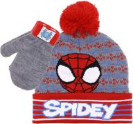 warm and cozy: marvel spider man toddler winter mittens for boys' cold weather adventures! logo