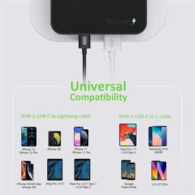 img 1 attached to 🔌 Nekmit USB C Charger: Fast 30W Dual Port Wall Charger with Power Delivery PD 3.0 for iPhone 12/12 Mini/12 Pro/12 Pro Max, Galaxy, Pixel, iPad Pro, AirPods Pro and More