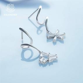 img 1 attached to Pirateship Stud Earrings: 925 Sterling Silver Fashion Jewelry for Women - Allergy-Free, Luxury Gift Package for Her