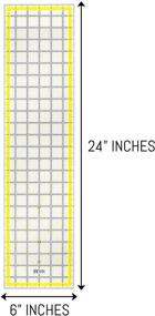 img 2 attached to 📏 Breman Precision 6x24 Inch Clear Acrylic Quilting Ruler – Ideal Sewing and Quilting Tool with Clear Grids for Precision Measurements