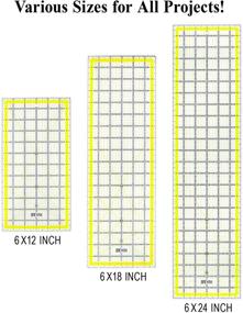 img 3 attached to 📏 Breman Precision 6x24 Inch Clear Acrylic Quilting Ruler – Ideal Sewing and Quilting Tool with Clear Grids for Precision Measurements