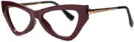 👓 soolala womens anti-blue light triangle reading glasses: fashionable eyeglass frame for eye protection logo