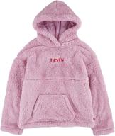 толстовка с капюшоном levis girls sherpa buttercream логотип