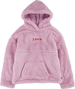 img 4 attached to Толстовка с капюшоном Levis Girls Sherpa Buttercream