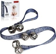 🔔 dailyextreme premium dog door bell: exquisitely boxed dog bell for door potty training with adjustable length, 6 large bells, and exclusive pattern design logo