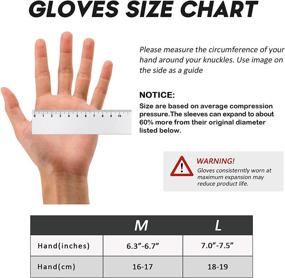 img 3 attached to 🧤 Copper Compression Arthritis Gloves with Strap & Wrist Brace for Carpal Tunnel Relief – Fingerless Compression Gloves for Men and Women