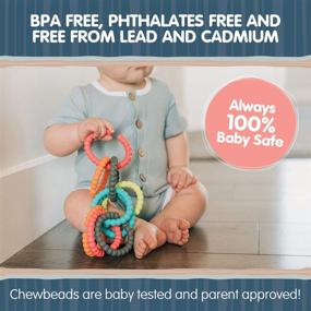 img 1 attached to 👶 Chewbeads Silicone Baby Links: Multi-Use Toy Rings for Stroller, Car Seat & More - BPA-Free, Phthalate-Free - Includes 5 Colorful Links