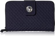 vera bradley microfiber turnlock protection women's handbags & wallets for wallets logo