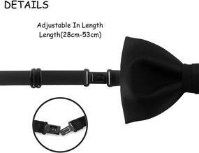 img 1 attached to 🎀 Luxurious Classic Pre-Tied Bowtie in Various Styles