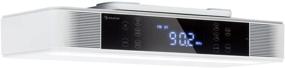 img 4 attached to AUNA KR-140 Kitchen Radio - Bluetooth, LED Work Surface Lighting, 40 Station Memory, Built-In Speakers, Touch Screen Display, Egg Timer, Dual Alarm - White