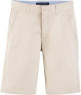 boys' clothing: tommy hilfiger shorts for uniform wear logo