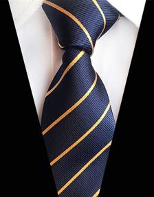 img 3 attached to 👔 MENDENG Paisley Necktie: Timelessly Stylish Striped Design