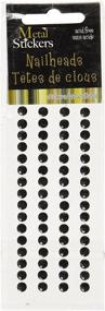 img 1 attached to 💅 Enhance your style with MARK RICHARDS Metal Stickers Nailheads 5mm Round 64/Pkg, Black