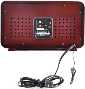 img 1 attached to 📻 Винтажная ретро беспроводная радио-динамик Bluetooth - премиумное звуковое приемное устройство с встроенными стереодинамиками, USB, слотом для SD-карт, AUX, RCA, MP3, AM/FM тюнером - Pyle PUNP34BT