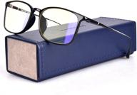 👓 unisex computer glasses - anti-eyestrain blue light blocking glasses logo