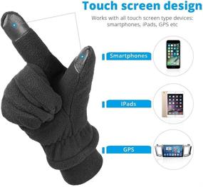 img 1 attached to 🧤 Stay Warm and Protected: Bessteven Gloves 20°F Thermal Resistant Shoveling Men's Accessories