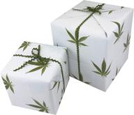weed leaf gift wrap paper logo