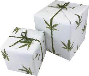 img 3 attached to WEED LEAF GIFT WRAP PAPER