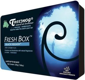 img 2 attached to 🌲 Black Squash Scent Treefrog Xtreme Fresh Air Freshener - 3 Pack