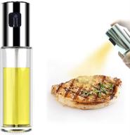 🌿 premium olive oil sprayer mister for cooking, bbq, salad, baking, roasting, grilling - stainless steel spray bottle logo