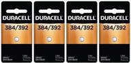 🔋 прочные батарейки duracell 384/392: 2 упаковки по 4 штуки - всего 8 долговечных батареек логотип