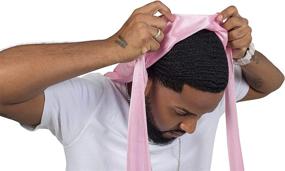 img 3 attached to 🔥 Silky Durag & Satin Dorag Combo for Men & Women: Achieve Perfect 360 Waves!