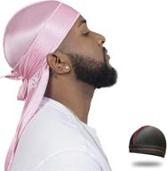 🔥 silky durag & satin dorag combo for men & women: achieve perfect 360 waves! logo