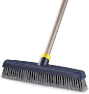 yocada heavy-duty push broom with stiff bristles, telescopic handle, ideal for cleaning bathrooms, kitchens, patios, garages, decks, concrete, wood, stone, and tile floors – commercial grade logo